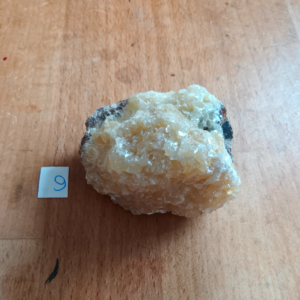 Gele ruwe calciet 5x3